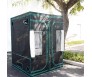 REFLECTIVE 5' x 5' x 7" HYDROPONIC INDOOR GROW ROOM TENT GREENHOUSE 100% Mylar